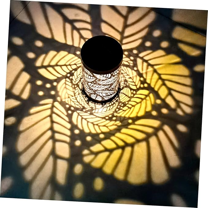 Garden Solar Lights Outdoor Landscape Decoration Leaf Projector Solar Pathway Lights for Outdoor