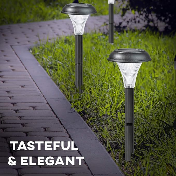 GardenBliss Best Solar Lights for Outdoor Pathway, 10 Brightest Light Set for Walkway, Patio, Path, Lawn, Garden | Lumora
