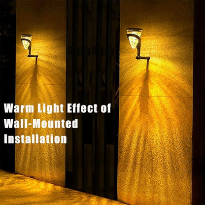 Solar Pathway Lights Outdoor 2 Pack, Auto On/Off Waterproof Landscape Lighting for Walkway Garden Yard, Adjustable Temperature Warm Light Cool/Warm, 3000K/6000K 8h+