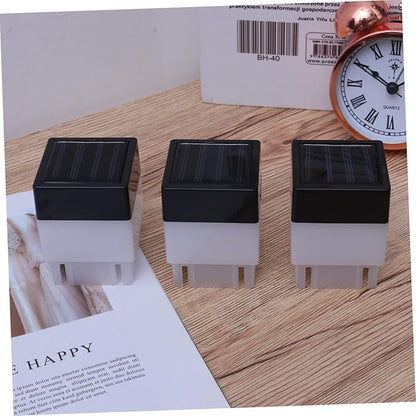 DOITOOL Outdoor Solar Fence Lights Auto Day/Night Sensor Corridor Garden Lamp Waterproof 2 Pack White LED Landscape Lighting