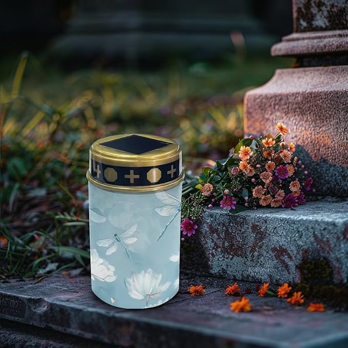 Dragonfly Floral Solar Lights Outdoor Waterproof Decorative Landscape Lighting Solar Pathway Lights Bright Light for Garden, Lawn,Patio,Yard Decoration
