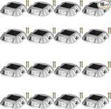 VEVOR Driveway Lights 16-Pack Solar Driveway Lights White with Screw Solar Deck Lights Outdoor Waterproof Wireless | Lumora
