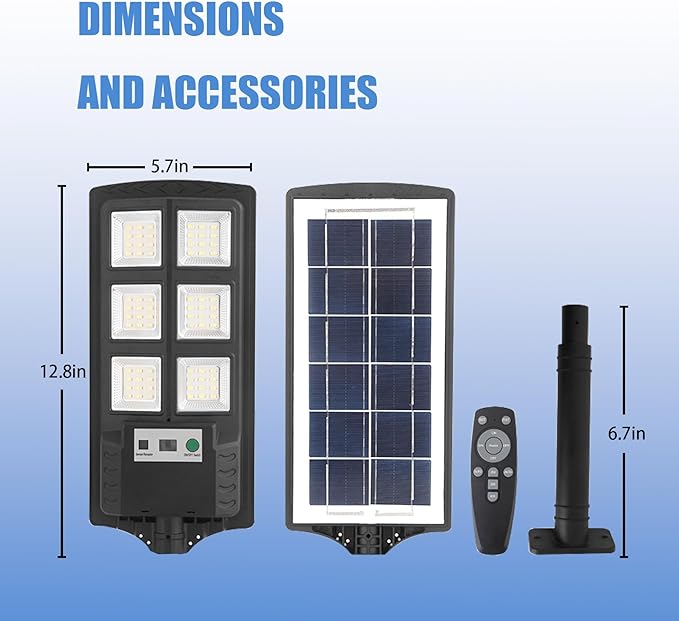 Solar Lights Outdoor, Waterproof LED Solar Powered Security Flood Light,Motion Sensor Solar Street Light with Remote Control for Garage,Yard,Parking Lot etc (4 Pack)
