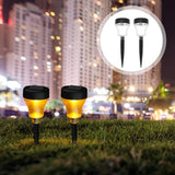 2pcs Solar Garden Lanterns Outdoor Waterproof Lawn Pathway Lights with Warm Led, Solar Powered Landscape Lighting | Lumora