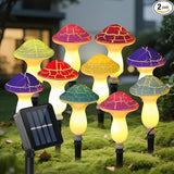 10 Pack Solar Cracked Mushroom Lights, Waterproof LED Solar Garden Lights for Outdoor Yard Pathway Decoration, Warm | Lumora