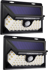 TORCHSTAR 58 LED Solar Powered Security Light, 4 Modes Cordless Motion Sensor Dusk to Dawn - Outdoor Wall Light | Lumora
