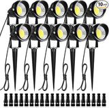 ZUCKEO Low Voltage Landscape Lights LED Landscape Lighting with Connectors, 10W 12V 24V Outdoor Spotlights | Lumora