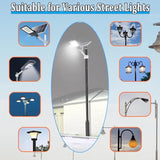 10Ft Tall Street Light Pole - Outdoor Metal Split Heavy Duty Street Lamp Post for Outside Large Solar Street Lights | Lumora