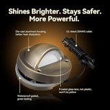LEONLITE Update 5CCT LED Low Voltage Deck Lights, 180LM 3.74inch Landscape Step Railing Fence Light, 12-24V AC/DC | Lumora