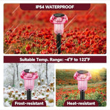 Easter Solar Pathway Lights Outdoor Decorative 4 Pack, Purple LED Mushroom Solar Lights Outdoor Waterproof Solar | Lumora