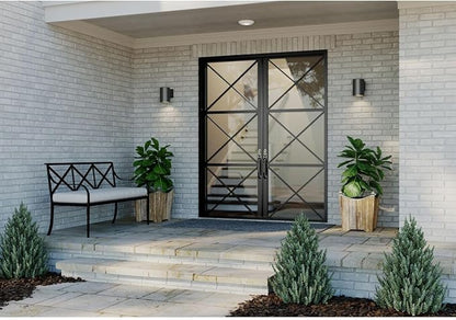 Cylinder Collection 5" Modern Outdoor Wall Lantern Light Black