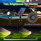 Solar Spotlights Outdoor Waterproof, Warm White Landscape Spotlights, Decorative Solar Spot Lighting for Garden | Lumora