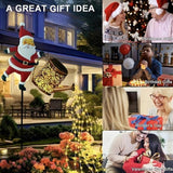 Christmas Solar Santa Watering Can Lights - Outdoor Garden Decor, Waterproof LED Pathway Patio Lights for Holiday | Lumora