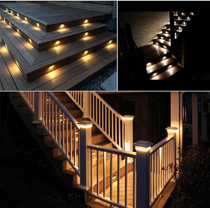 LED Step Lights Low Voltage IP65 Waterproof Recessed LED Deck Lighting, Half Moon F1.38 Yard Garden Patio Step | Lumora