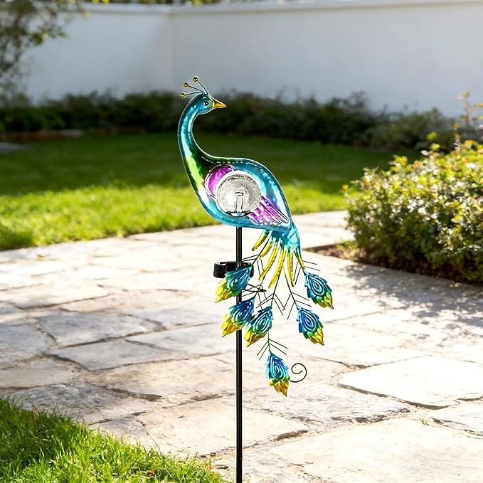 Garden Decor Solar Lights Peacock Lawn Light, for Yard Outdoor Decorations Ground Inserted Outdoor Waterproof | Lumora