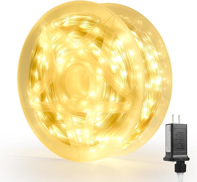 262FT 800LED Christmas Lights Outdoor, Outdoor Transparent Wire Christmas Tree Lights with 8 Modes Waterproof, Plug in String Light for Outside Indoor Xmas Tree House Holiday Wedding Party Decor