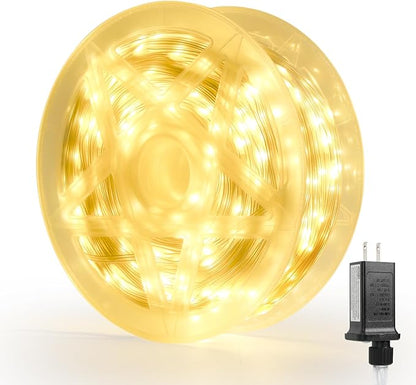 262FT 800LED Christmas Lights Outdoor, Outdoor Transparent Wire Christmas Tree Lights with 8 Modes Waterproof, Plug in String Light for Outside Indoor Xmas Tree House Holiday Wedding Party Decor