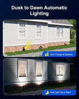 2 Pack Solar Spotlights Outdoor Waterproof for Flag, Tree, Statue, Number Sign, Plant Pot, Bright LED Outside | Lumora