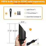 Gardenreet Brass Landscape Spotlights Low Voltage - Outdoor LED Uplight 12V, Wired Spot Lights IP65 Waterproof | Lumora