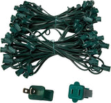 Wintergreen Lighting C7/E12 Light Stringer, E12 Sockets, 12” Socket Spacing, Outdoor String Light Patio Christmas | Lumora