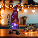 HONGLAND Christmas Decorations Outdoor Solar Gnome Yard, Color Changing LED Lights with Snowflake Hollowed-Out Hat | Lumora
