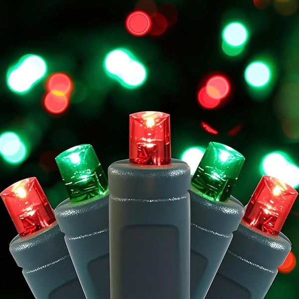 100 LED 5MM Red and Green Christmas Lights, 33FT Indoor/Outdoor String Light, Mini Lights for Garden, Patio | Lumora