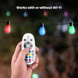 Feit Electric 24ft Smart Outdoor String Lights, 12 Socket Color Changing Works with Alexa/Google Assistant, Heavy | Lumora