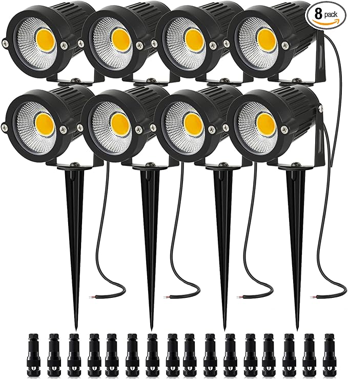 Low Voltage Landscape Lights 5W 500LM 12V 24V Outdoor LED Landscape Lighting 3000K Warm White IP66 Waterproof | Lumora