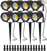 Low Voltage Landscape Lights 5W 500LM 12V 24V Outdoor LED Landscape Lighting 3000K Warm White IP66 Waterproof | Lumora
