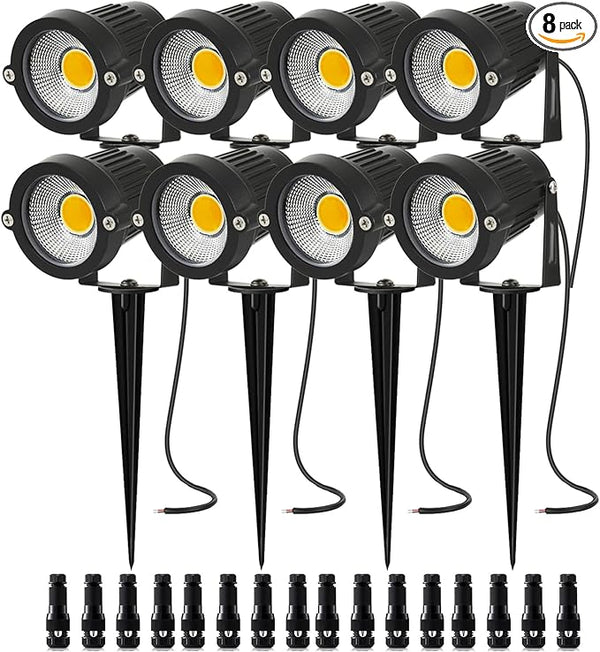 Low Voltage Landscape Lights 5W 500LM 12V 24V Outdoor LED Landscape Lighting 3000K Warm White IP66 Waterproof | Lumora