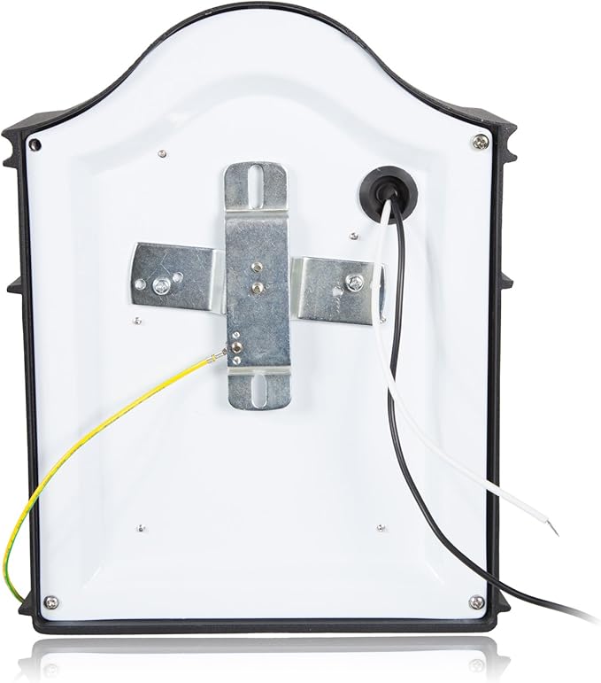 Maxxima Black Aluminum Outdoor LED Wall Pack Light - Featuring Automatic Dusk to Dawn Photocell Sensor, 1200 Lumens, 3000K Warm White, Decorative Sconce Lighting for Porch or Patio