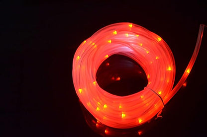 Outdoor Solar String Lights, 40FT Solar Rope Lights, 8 Modes 100 LED Outdoor Lighting Rope, Waterproof Copper Wire Rope String Light for Outdoor Indoor Home Garden Patio Parties(Red)