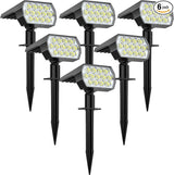WELALO Solar Spot Lights Outdoor, [6 Pack/65 LED/3 Modes] Solar Landscape Spotlights, Solar Powered Christmas | Lumora