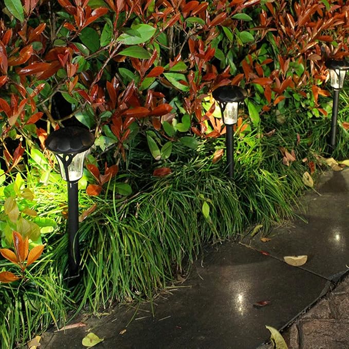 10 Pack Solar Pathway Lights Outdoor Waterproof Solar Lights Solar Yard Lights for Garden Patio Yard Landscape | Lumora