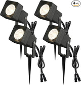 Low Voltage Landscape Lighting, 12V Aluminum Outdoor Landscape Lights with Connectors, 5W 3000K Warm White IP65 | Lumora