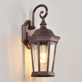 Outdoor Wall Lantern, Exterior Waterproof Outdoor Wall Light Fixtures, Brown Aluminum Porch Sconces with E26 | Lumora