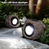 4 Pack Solar Rock Lights Outdoor, Super Bright Solar Garden Stone Spotlight, Led Landscape Lighting for Pathway | Lumora