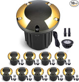 Gardenreet Low Voltage Outdoor Well Light - Brass All Weather Low Voltage 12V In Ground Lighting, LED Wired | Lumora