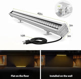 LED Wall Washer Light with RF Remote, 144W RGBW Color Changing Linear Bar Light, AC120V Waterproof RGB CCT Wall | Lumora
