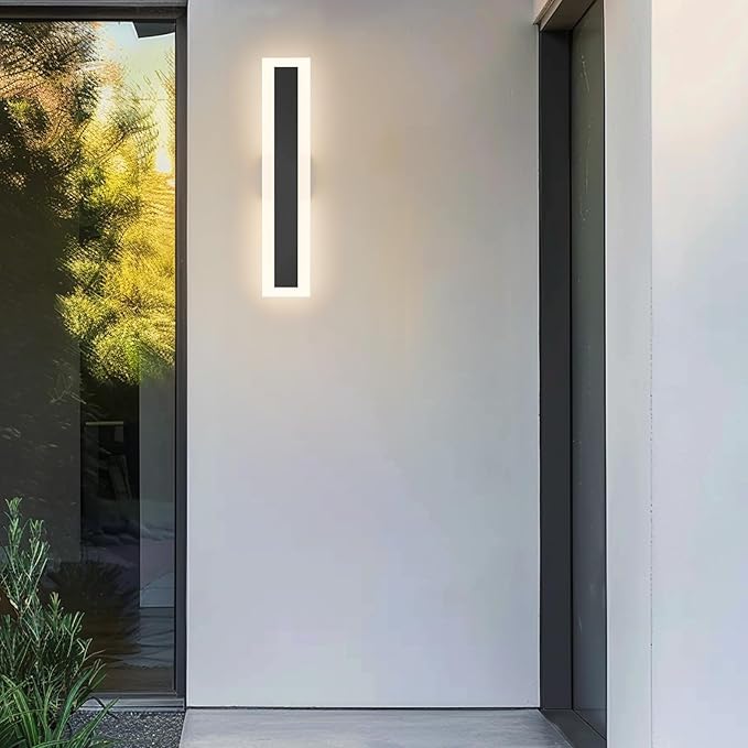 LamQee 15.8 Inch Long Outdoor Wall Lights Modern Exterior Lighting Fixtures for House, Waterproof 3000K 11W 550LM | Lumora