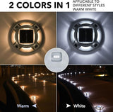 AGPTEK Solar Driveway Lights Outdoor 12 Pack, 2 Color Modes LED Deck Dock Marine Waterproof Driveway Marker Lights | Lumora