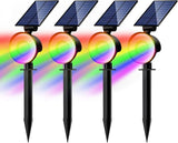 nipify 4 Pack Solar Spot Lights Outdoor Waterproof, Solar Spotlight Light for Outside Yard Landscape Lighting | Lumora