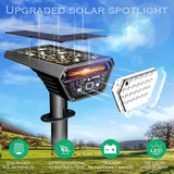 10 Pack Solar Spot Lights Outdoor,Auto On/Off Solar Lights Outdoor Waterproof IP65,2-in-1 Solar Powered Outdoor | Lumora
