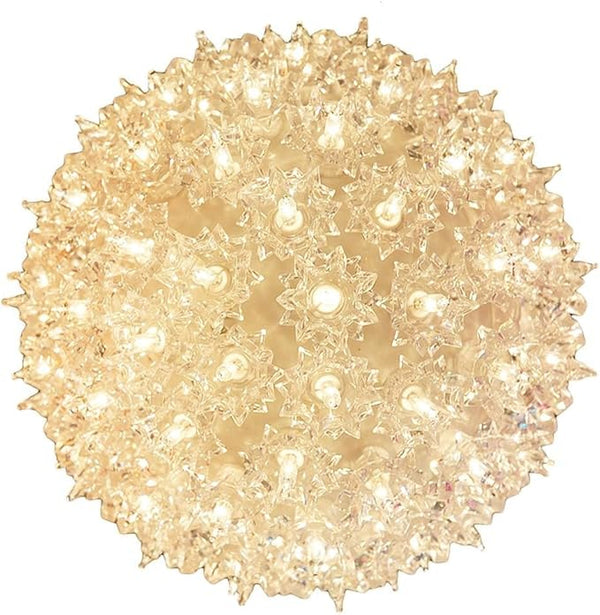 Novelty Lights 10in 150 Light Starlight Sphere, Clear, Extra Large Ornament Ball - Outdoor Security Flood Light | Lumora