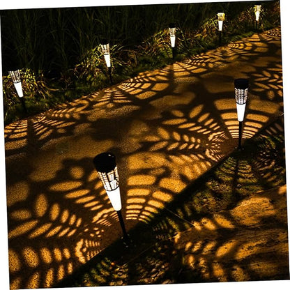 6pc Solar Projector Lamp Stake Lights Landscape Garden Pathway Outdoor Ground Decorative Lights