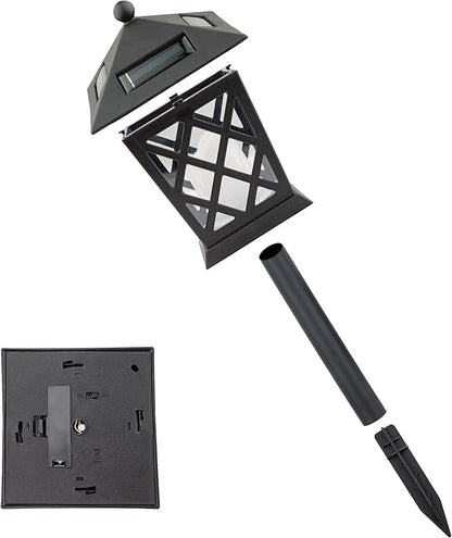 Alpine Corporation 16" Tall Outdoor Solar Powered Pathway LED Light Stakes (Set of 4)