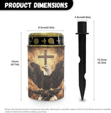 Eagle and Cross Pattern Solar Garden Stake Lights Grave Lamp for Outdoor Cemetery Waterproof Dustproof Flameless | Lumora