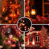 AmyHomie 300LED Orange Christmas String Lights with 8 Modes, Waterproof Fall Lights Outdoor Indoor Fall Decor Fairy | Lumora