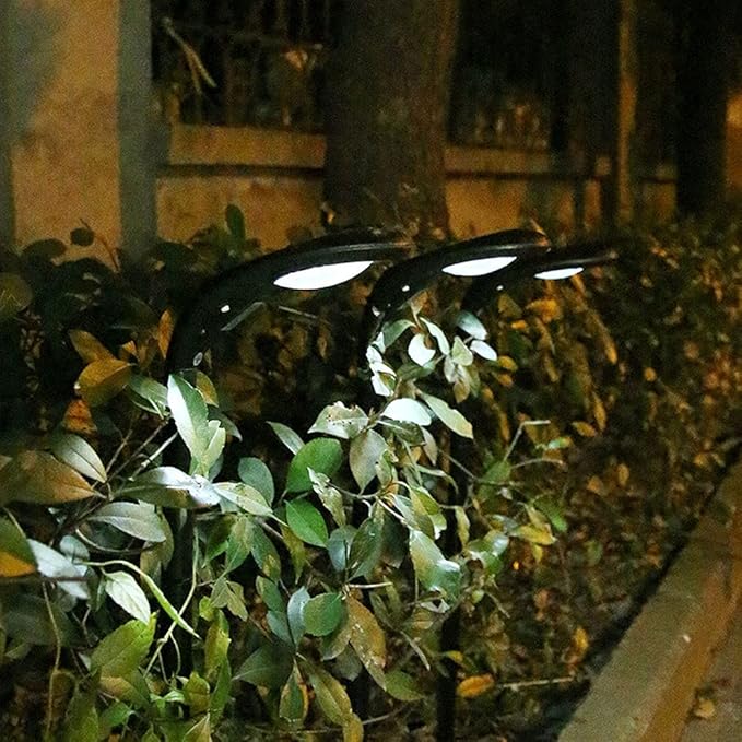 2 Pack Solar Pathway Lights Outdoor Waterproof 12 LED Solar Lights Solar Yard Lights for Garden Patio Yard Landscape Pathway Lawn