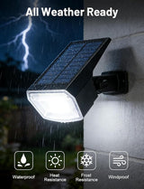 Solar Spot Lights Outdoor Waterproof, 4 Pack Solar Powered Garden Lights, 59 LED 4 Lighting Modes, Outside Yard | Lumora